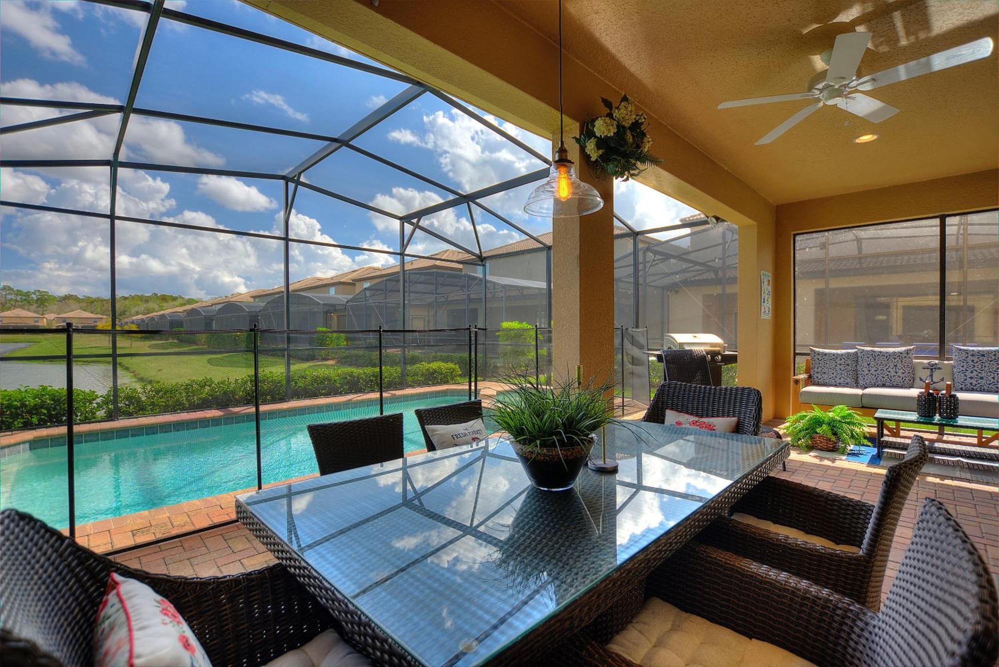 Stylish Cozy Family Getaway With Private Pool And Lake View Kissimmee Eksteriør billede