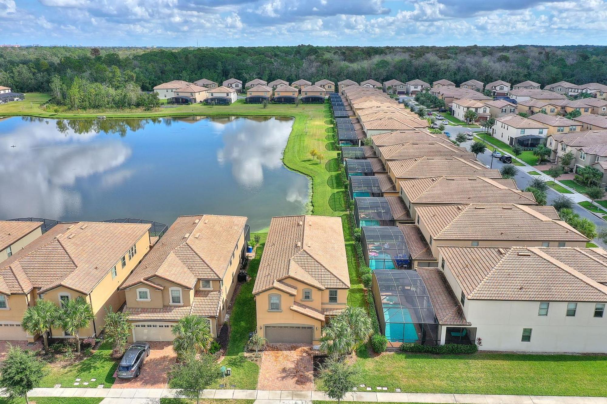 Stylish Cozy Family Getaway With Private Pool And Lake View Kissimmee Eksteriør billede