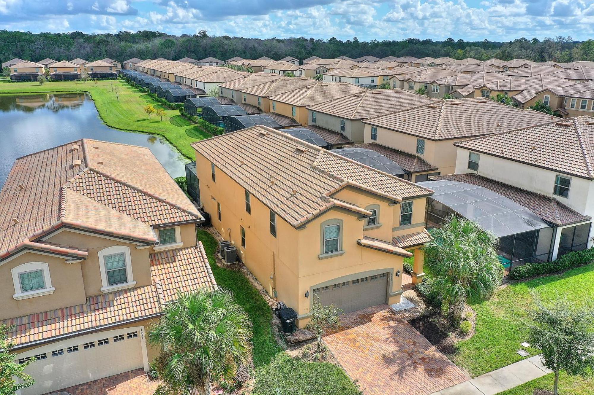 Stylish Cozy Family Getaway With Private Pool And Lake View Kissimmee Eksteriør billede